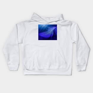 blue feather Kids Hoodie